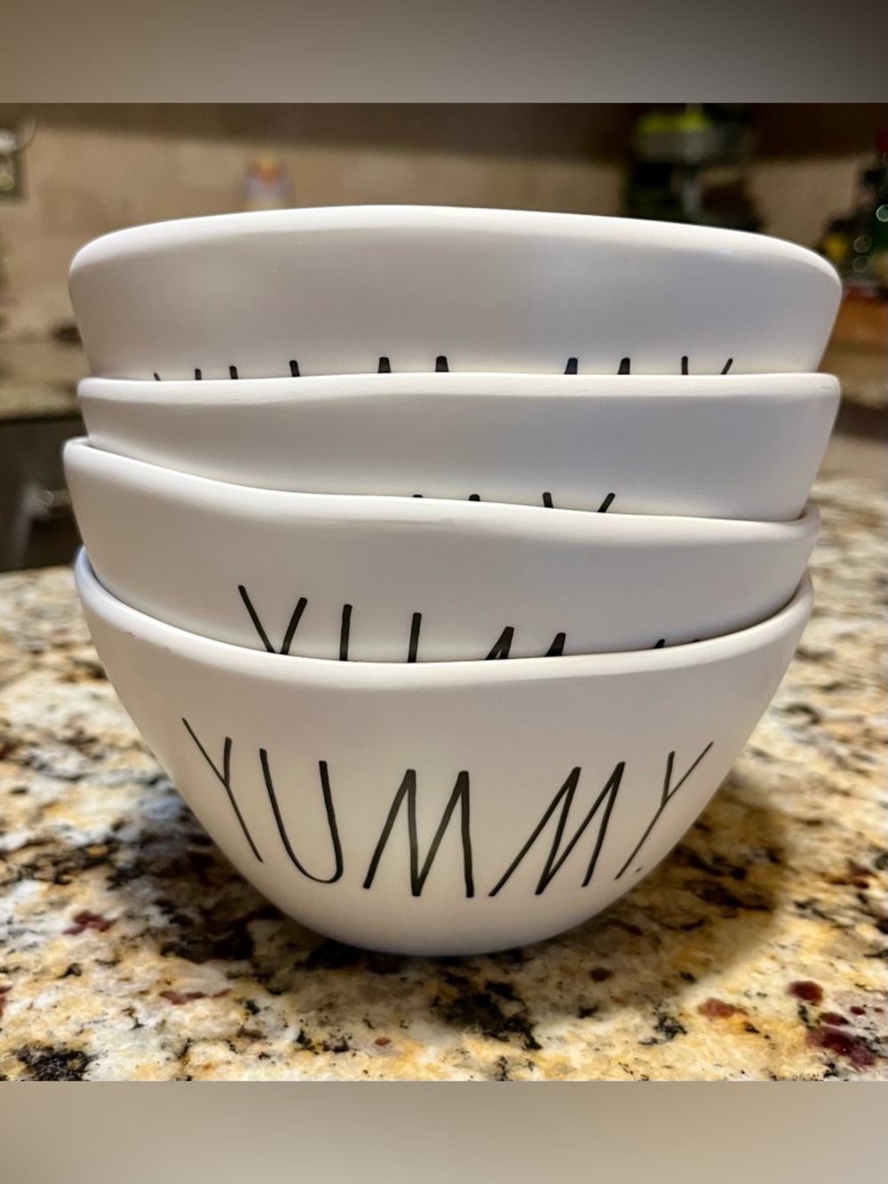 Rae Dunn Melamine Cereal Bowls - set of four